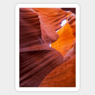 Play Ball Profile in Lower Antelope Canyon Sticker